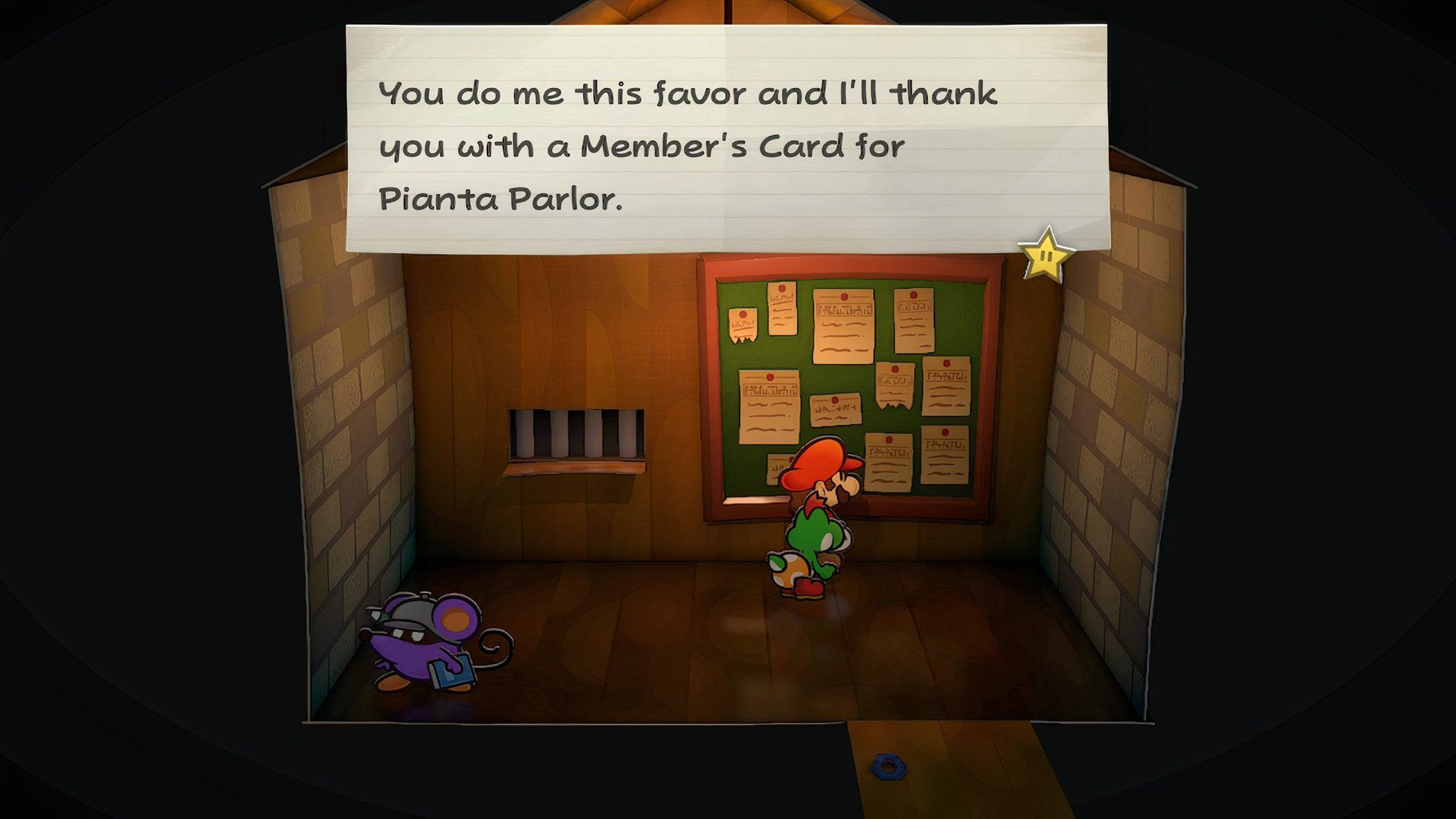 Paper Mario: The Thousand-Year Door - Trouble Center Member's Card