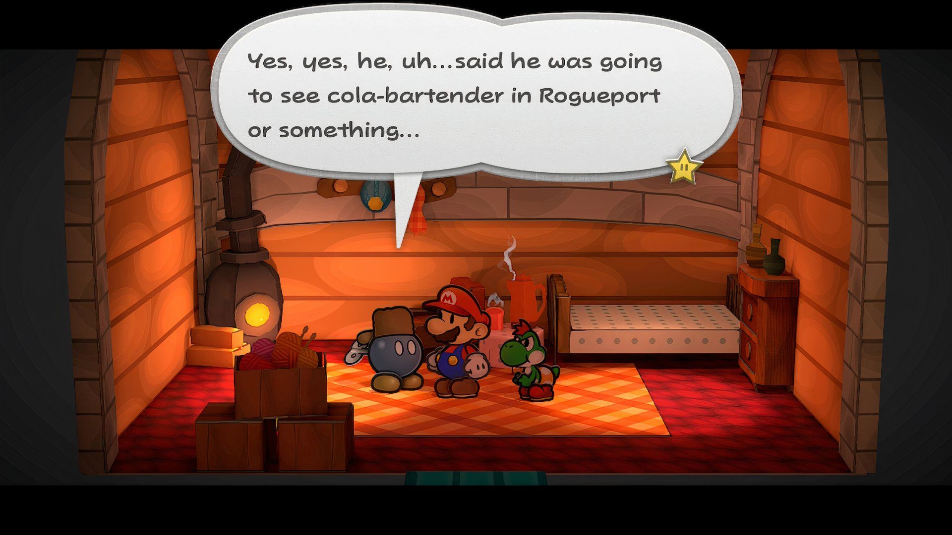 Paper Mario: The Thousand-Year Door - Goldbob's Trouble Center Delivery to General White, Fahr Outpost