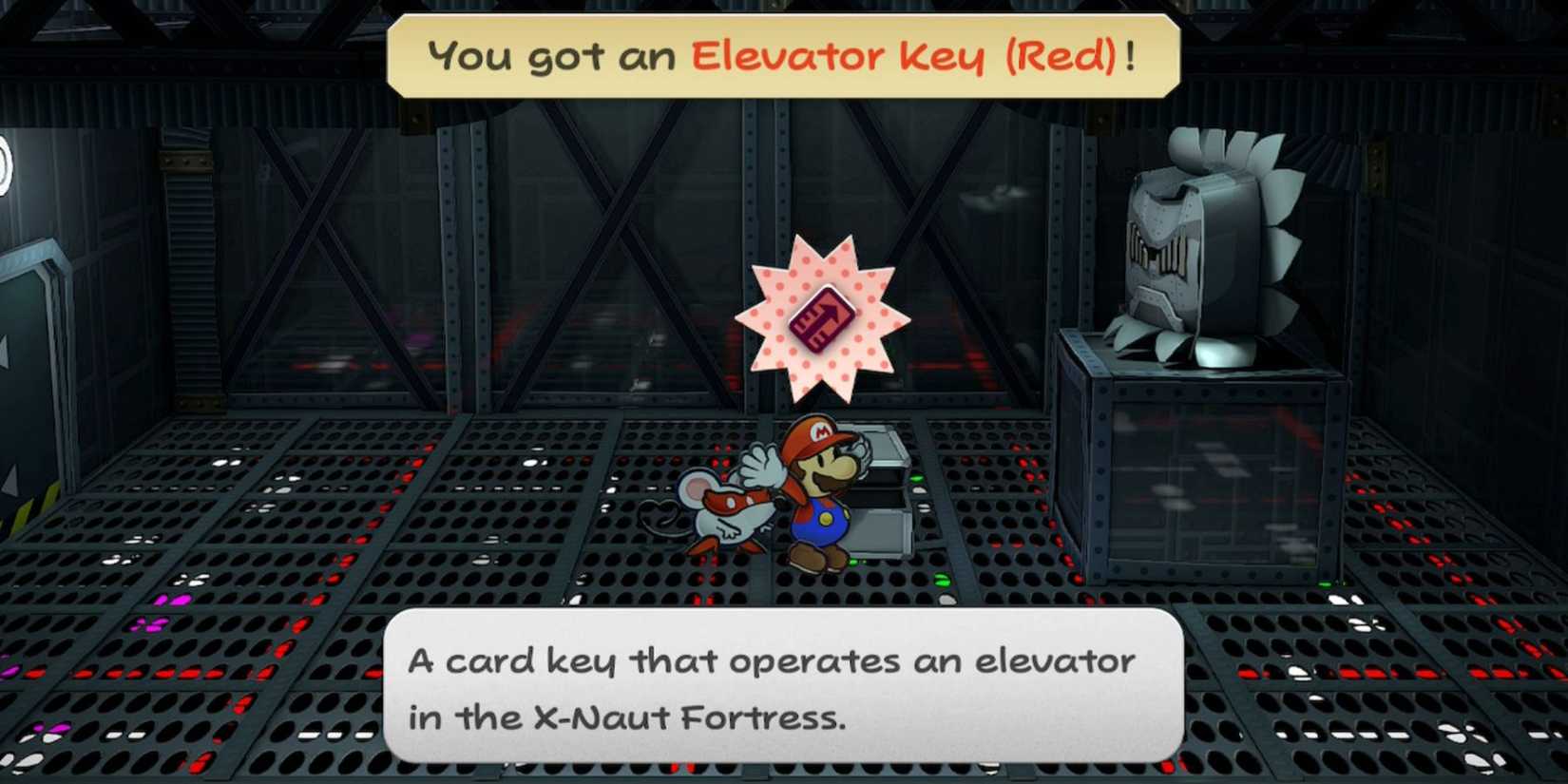 Paper Mario: The Thousand-Year Door - Red Elevator Key (Ch 7)