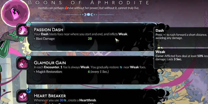 passion dash aphrodite boon hades 2