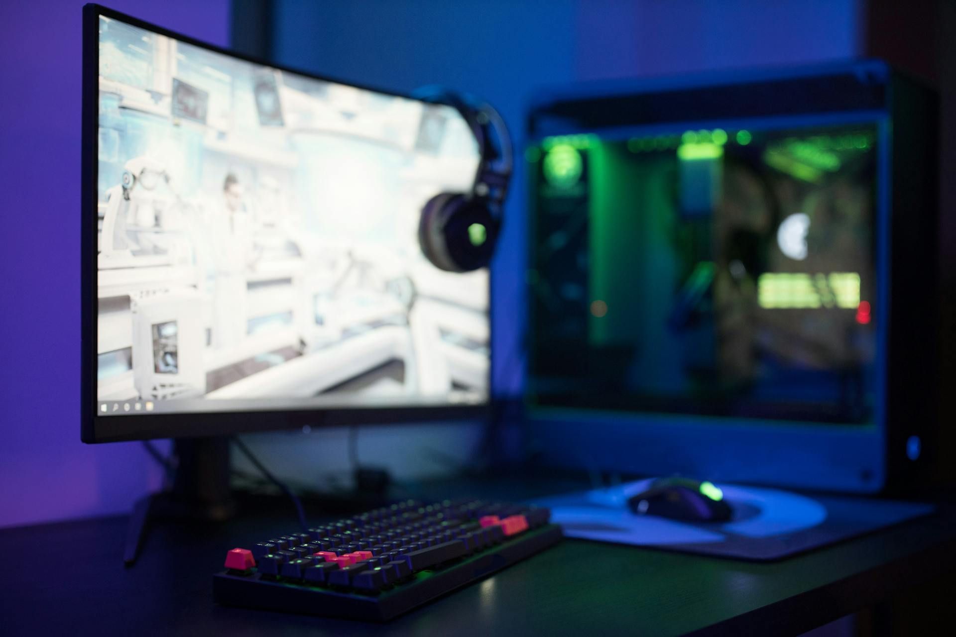 PC gaming setup