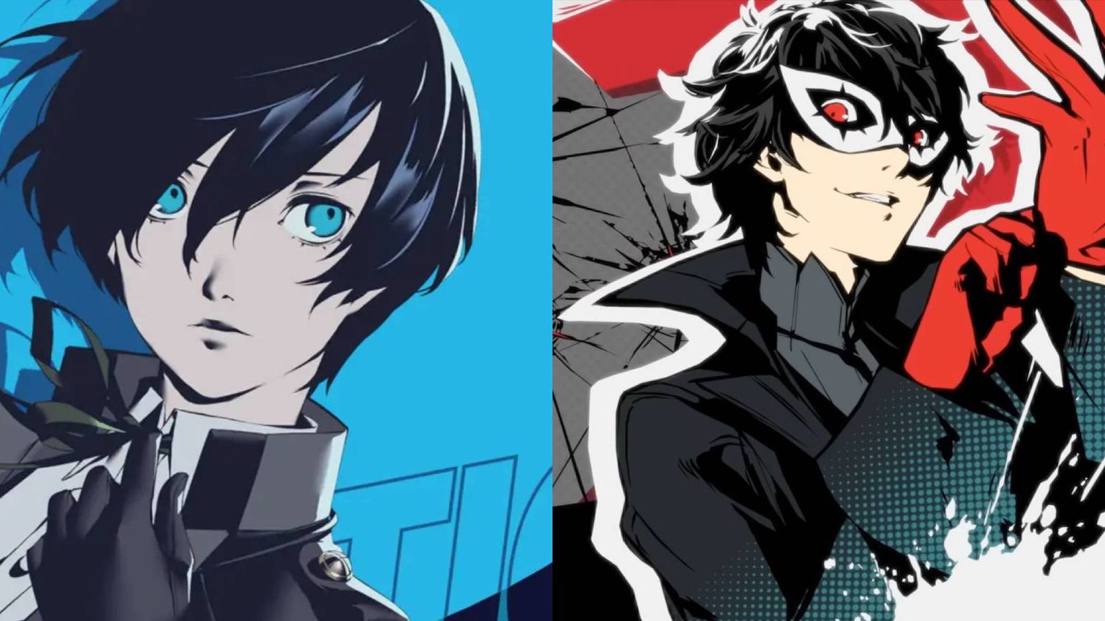 Makoto from Persona 3 Reload and Joker from Persona 5