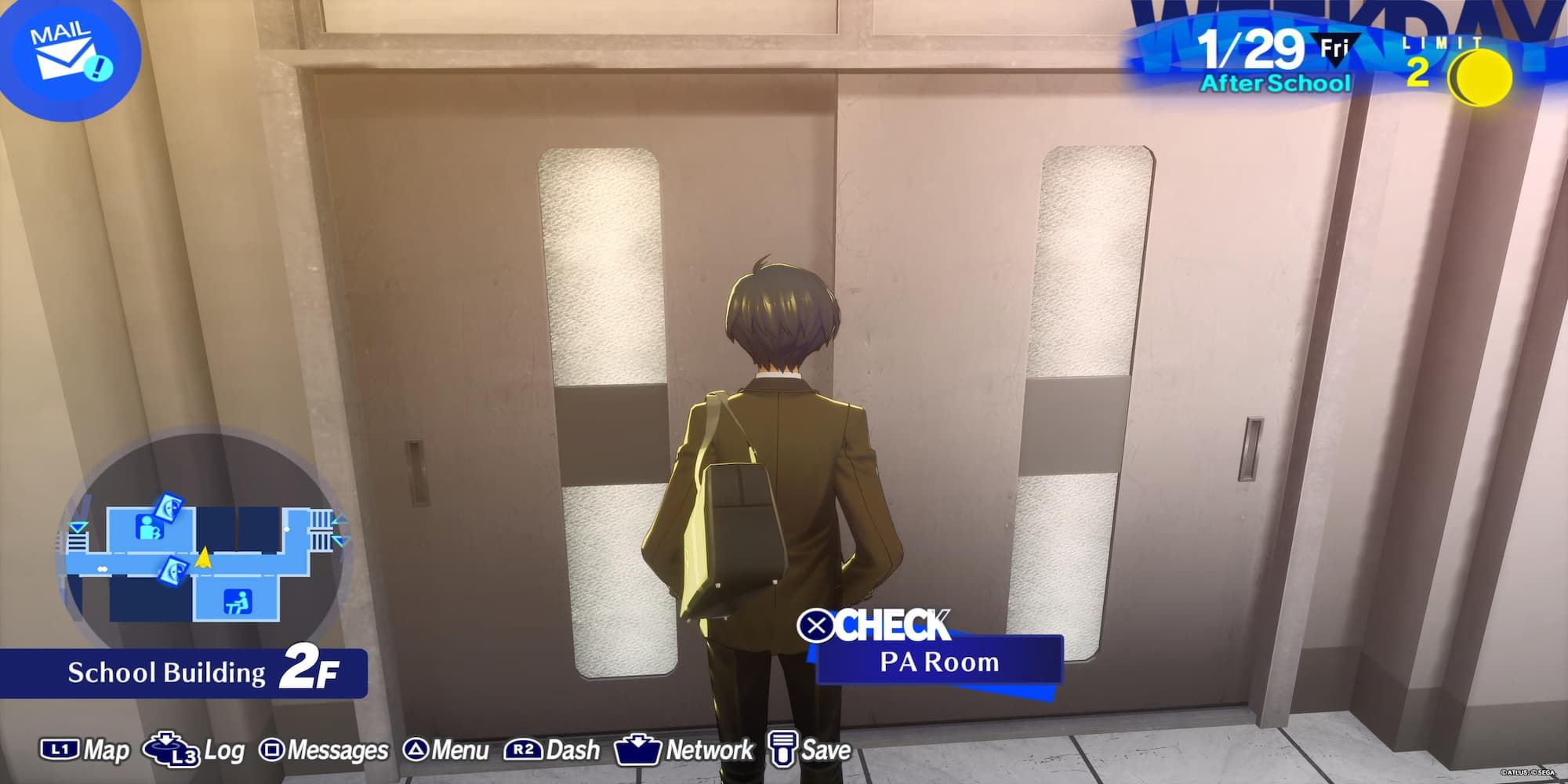 The Player Standing Outside The PA Room 
