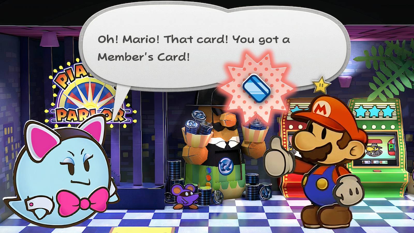 Paper Mario: The Thousand-Year Door - Pianta Parlor Member's Card