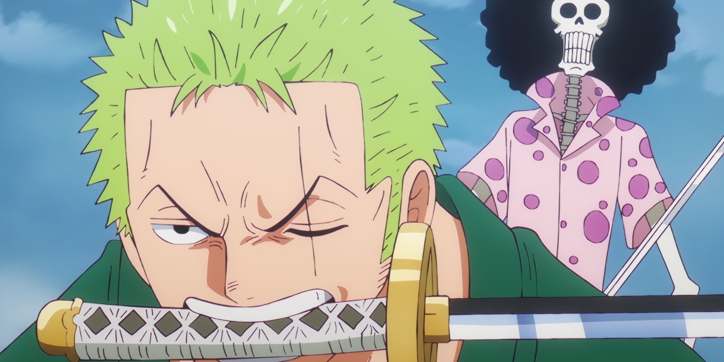 Zoro and Brook in One Piece