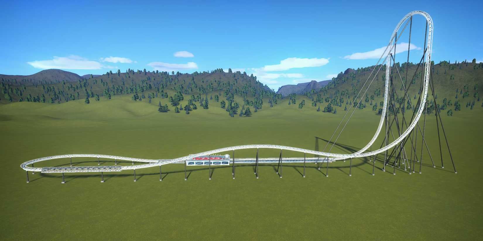 Planet Coaster Downforce Coaster