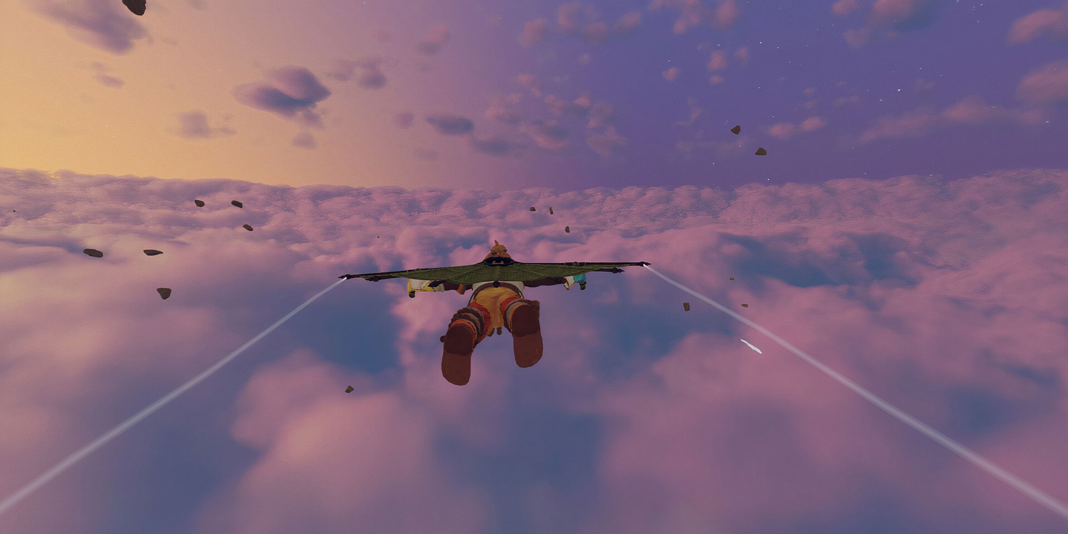 Player using a Glider in Aloft