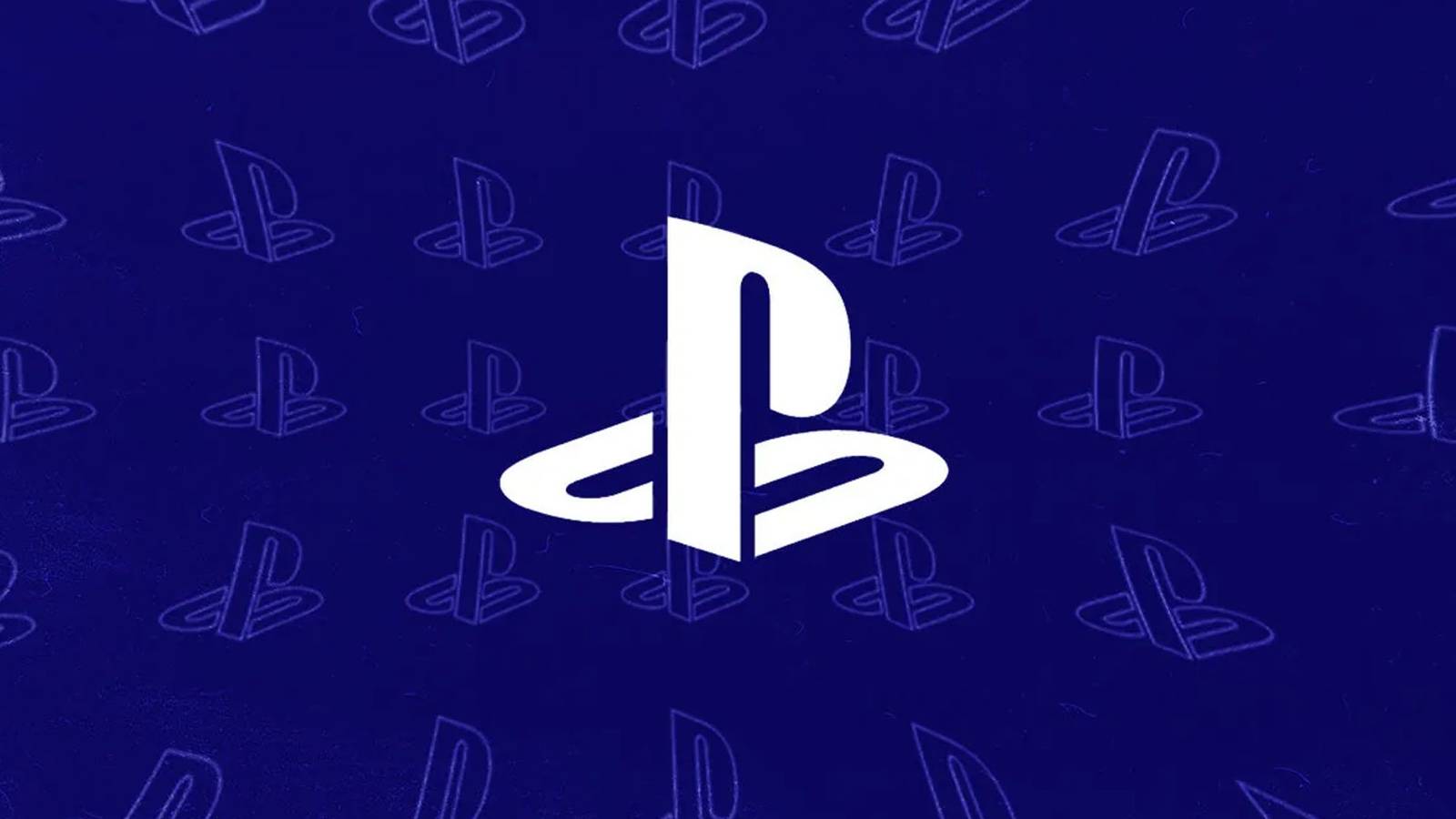 An image of a white PlayStation logo set against a dark blue background with other PS logos in a warped perspective.