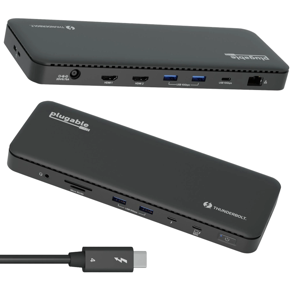 Plugable TBT4-UD5 Thunderbolt 4 Dock