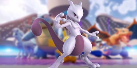 Mewtwo, genetically engineered Psychic-type Legendary Pokémon from Pokemon Unite 