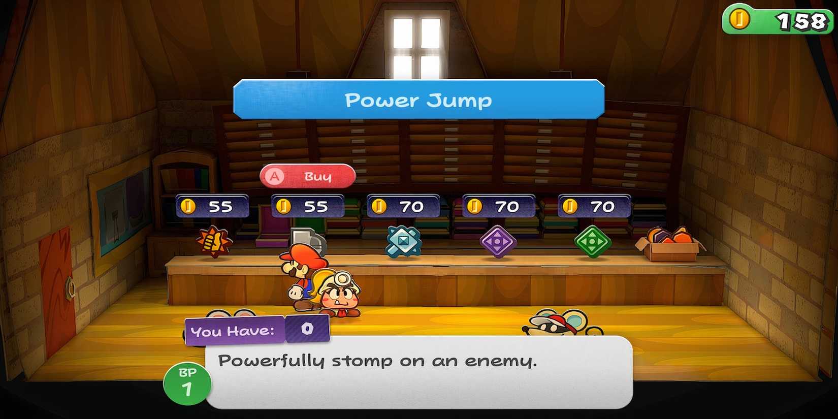 Power Jump badge in Paper Mario The Thousand-Year Door