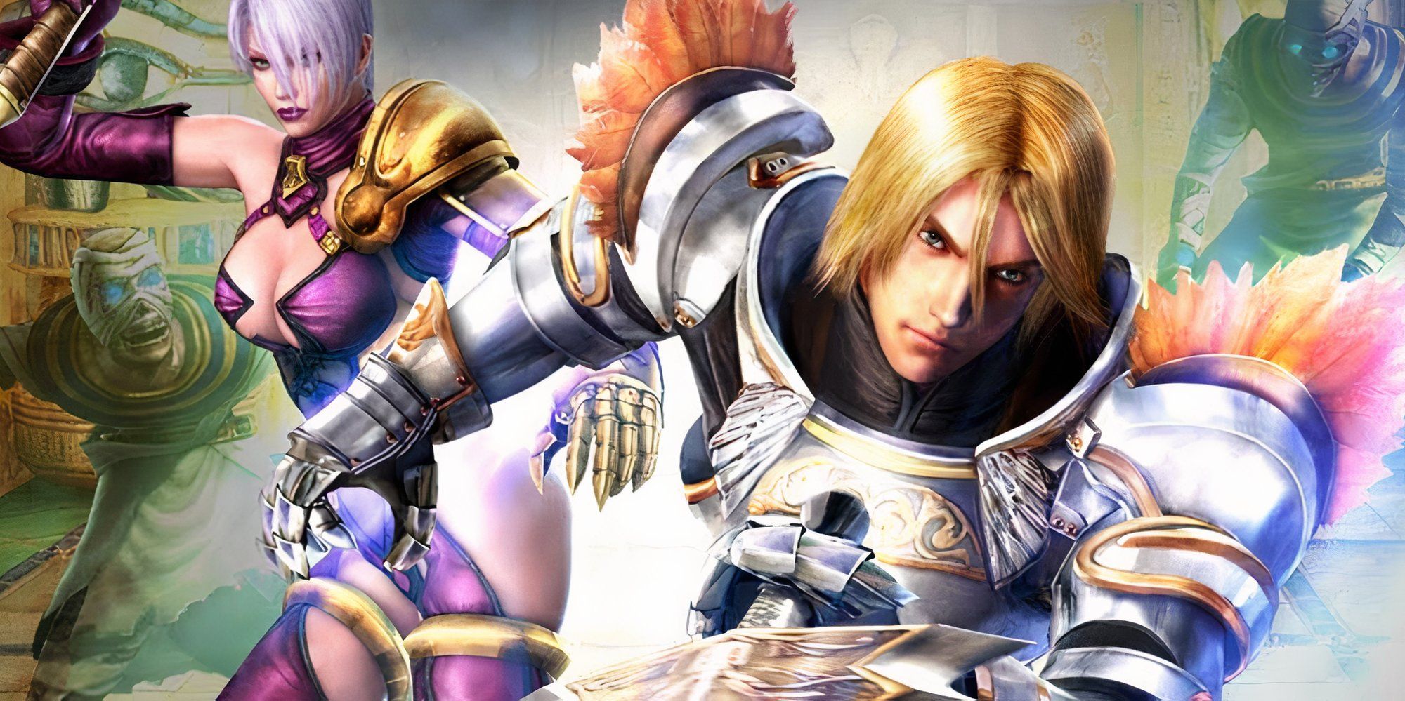 Promo art featuring characters in Soulcalibur Legends