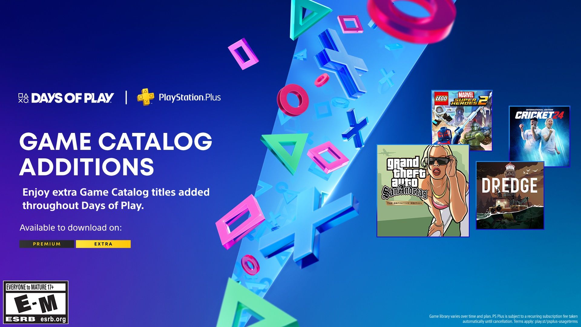 ps plus extra days of play games