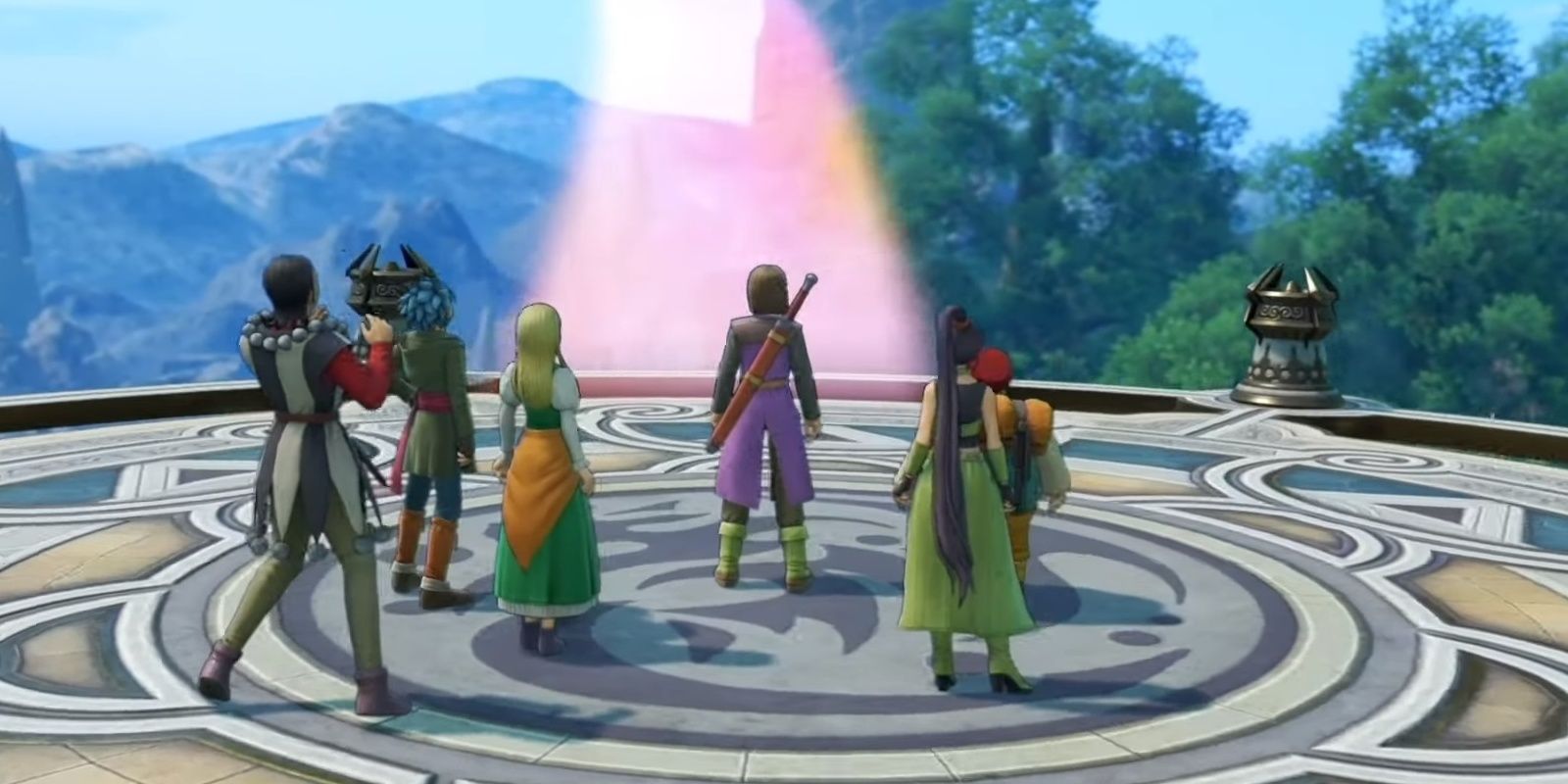 the party from dq 11 standing together
