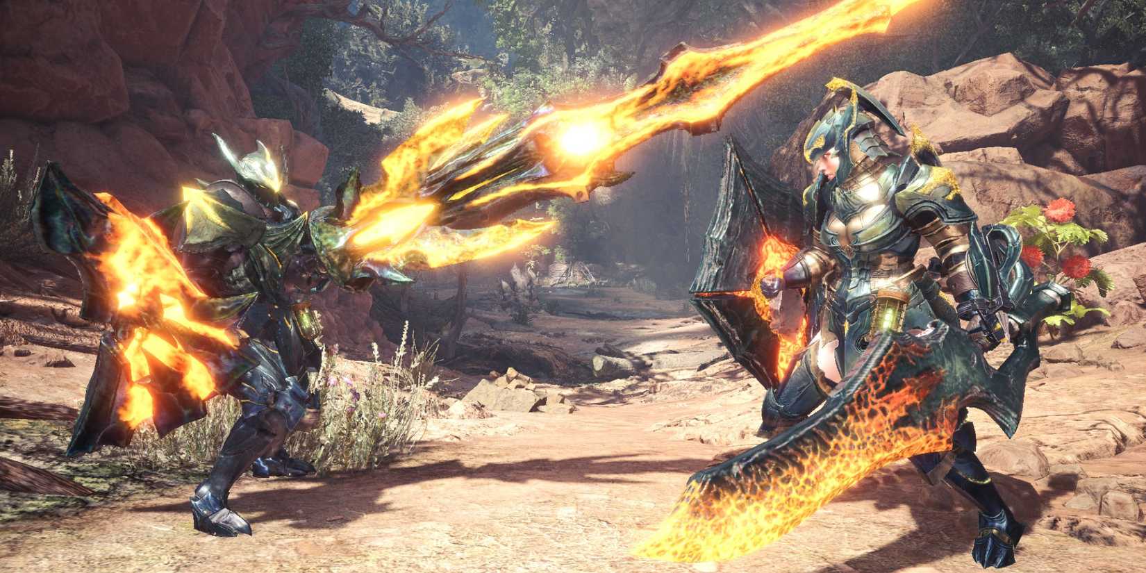 Hunters in Raging Brachydios armor