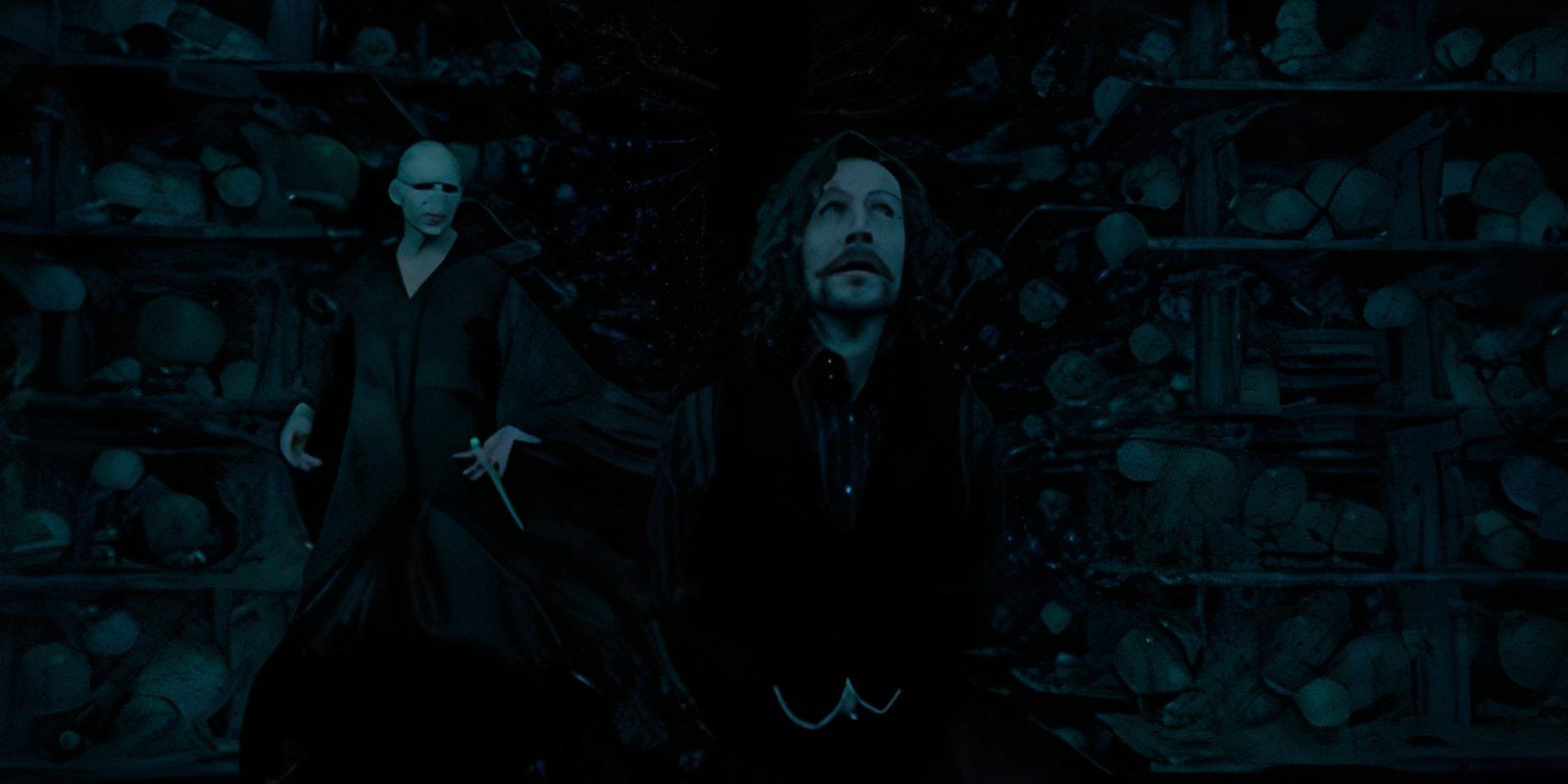 Ralph Fiennes as Voldemort and Gary Oldman as Sirius Black in Harry Potter and the Order of the Phoenix (1)