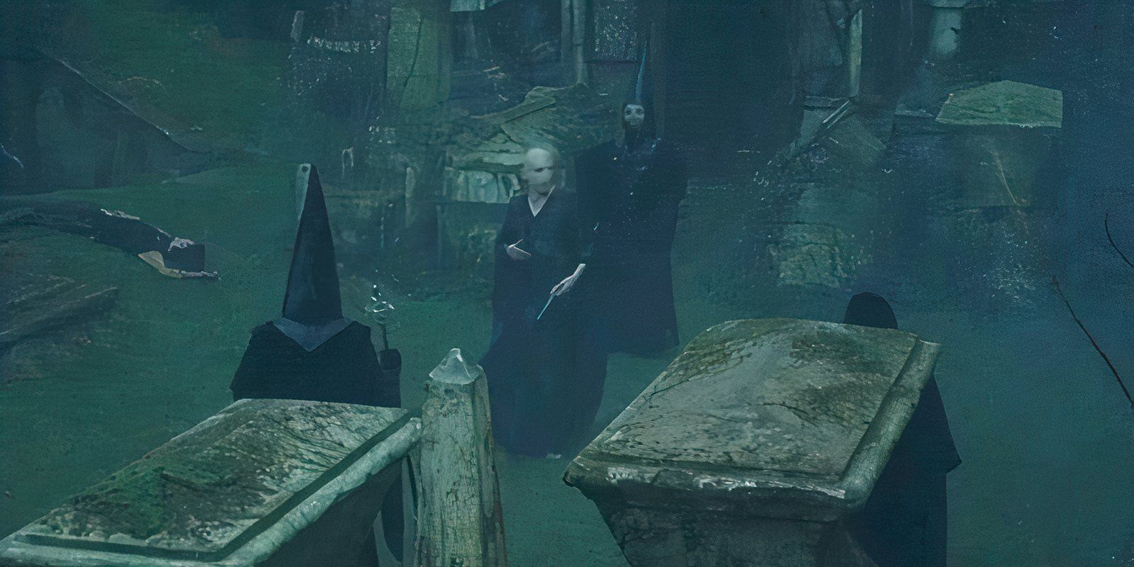 Ralph Fiennes as Voldemort in Harry Potter and the Goblet of Fire