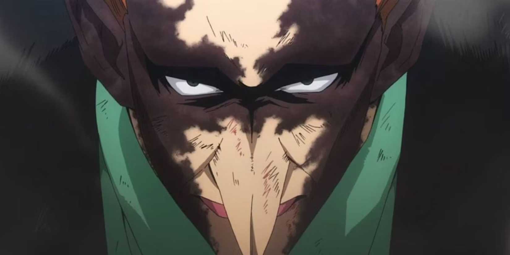 Re-Destro's skin changes color because of the accumulated stress in My Hero Academia