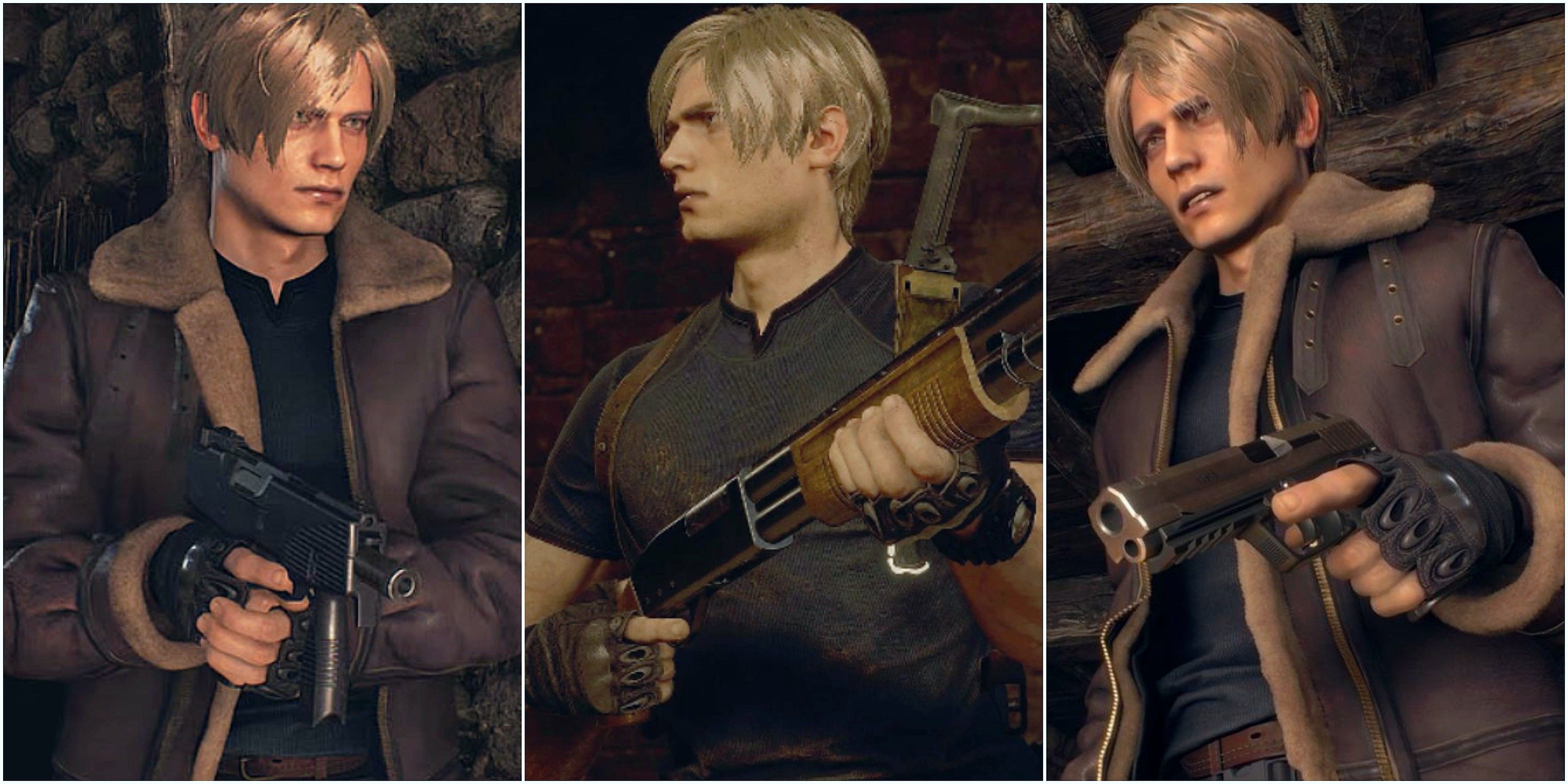 Resident Evil 4 Remake Leon Kennedy With Best Weapons To Upgrade