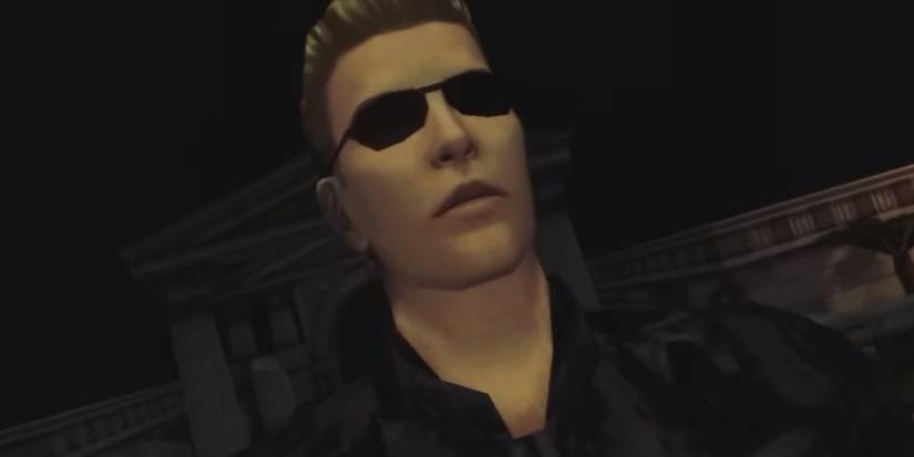 albert wesker staring ahead at someone off-screen in resident evil code veronica