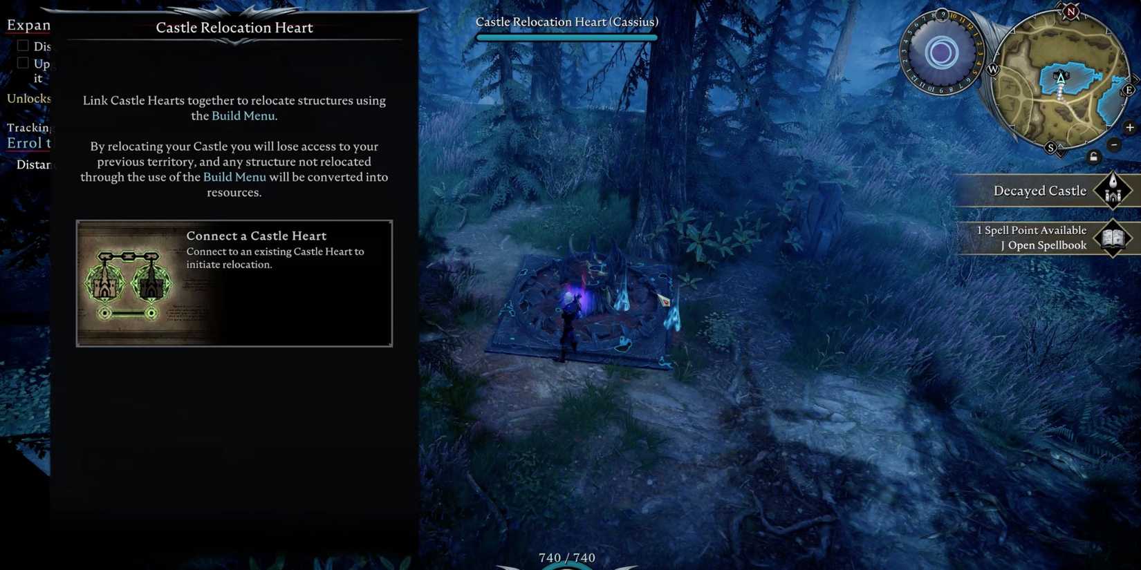 Castle Relocation Heart in V Rising