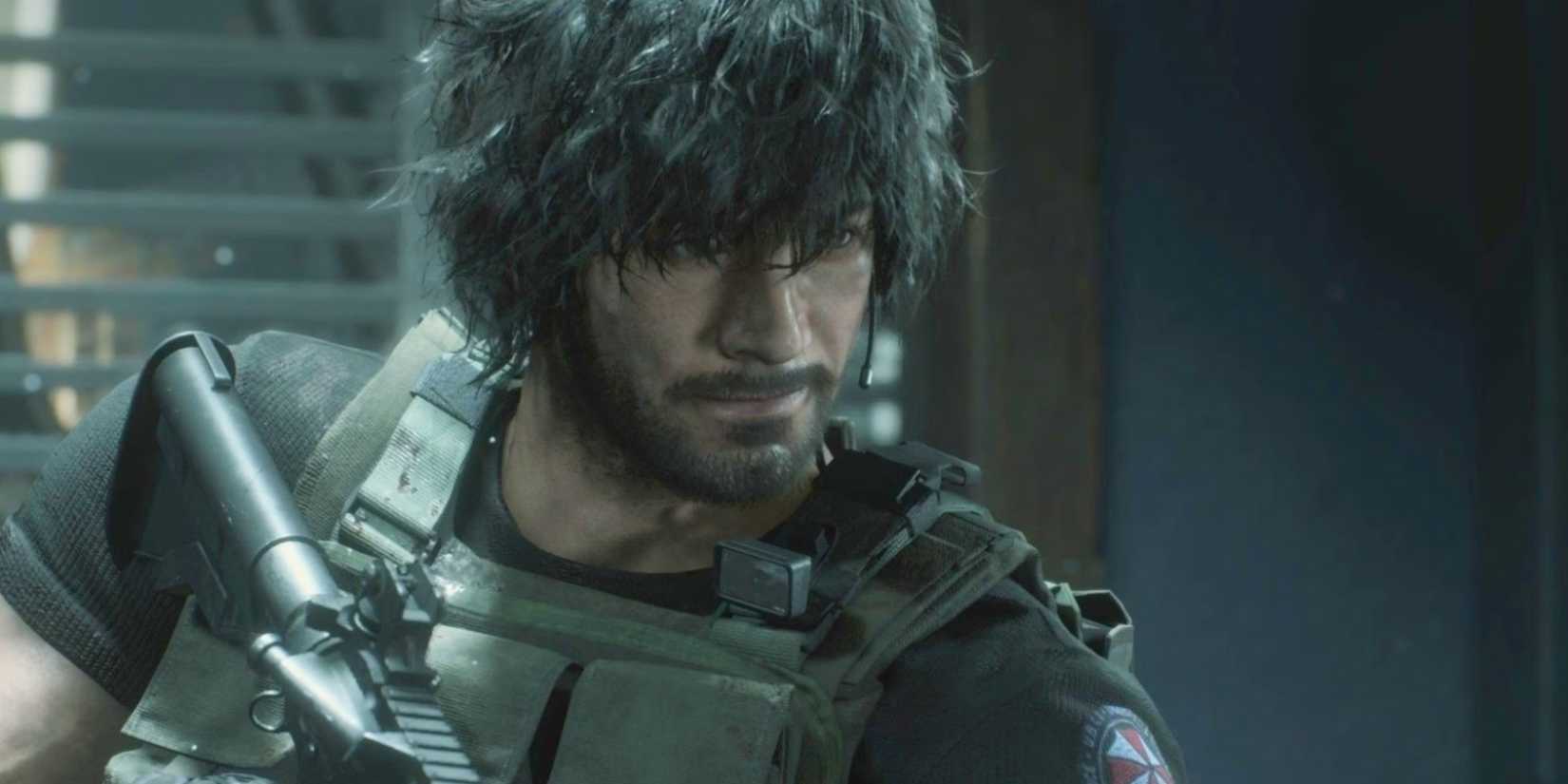 Resident Evil 3 Remake Carlos holding a gun