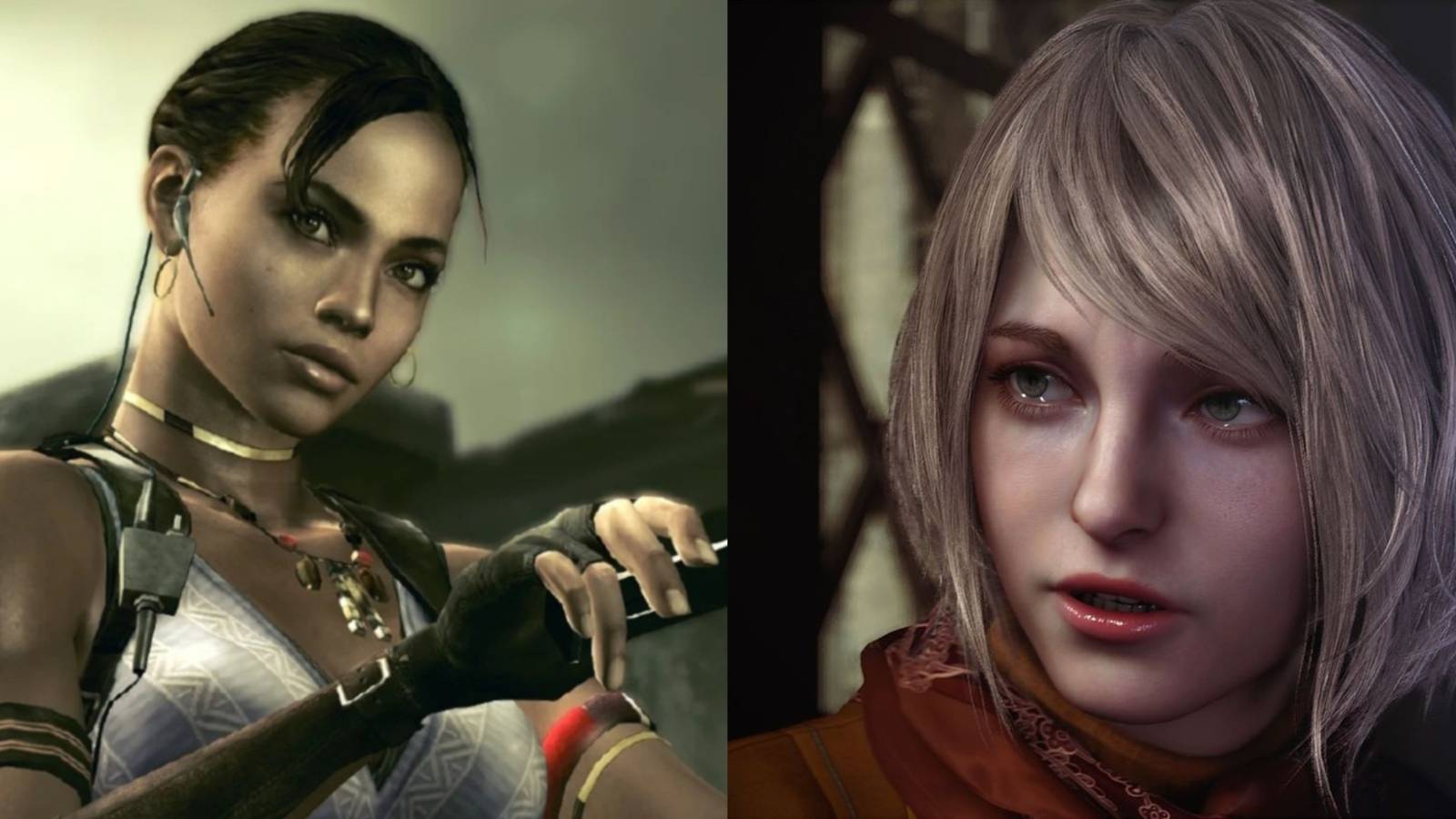 Resident Evil Sheva and Ashley collage