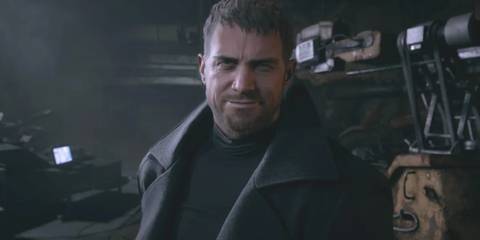 Resident Evil Village Chris Redfield smiling