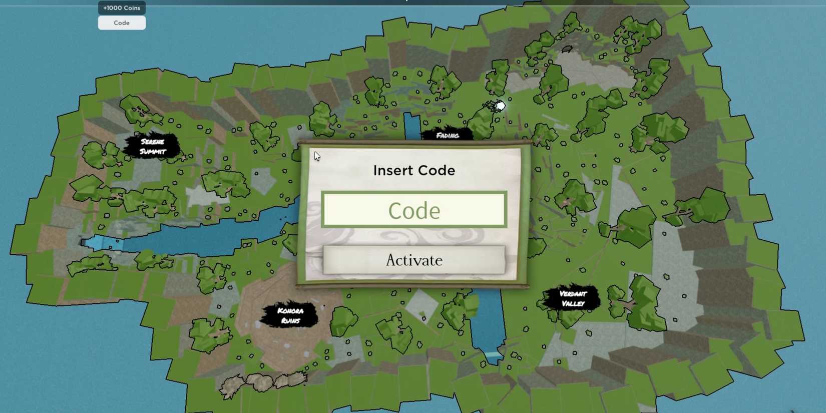 Rogue Ninja the codes tab