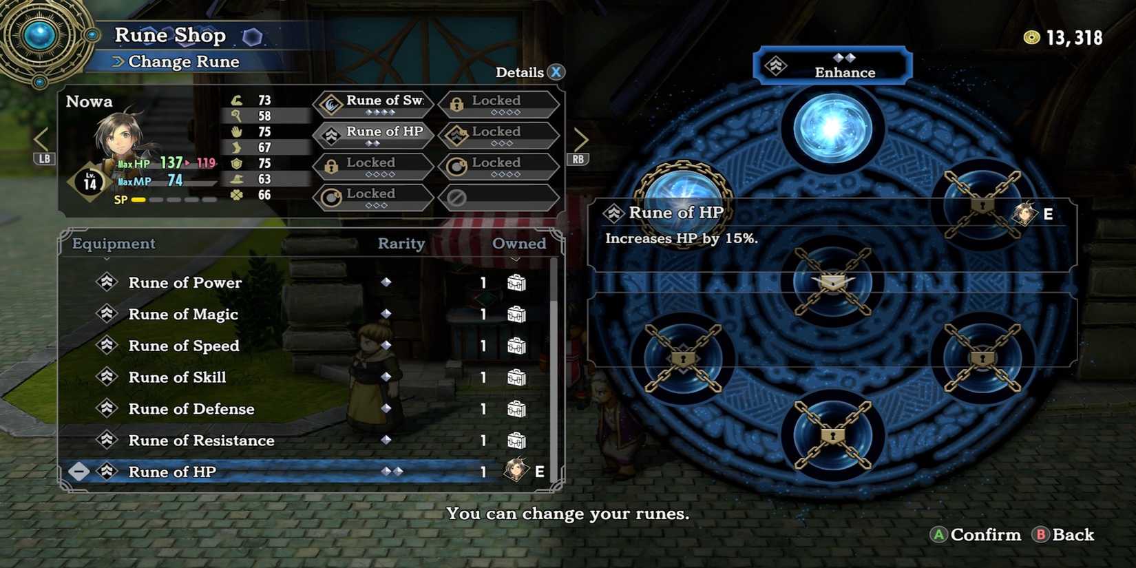 Rune Of HP rune in Eiyuden Chronicle Hundred Heroes