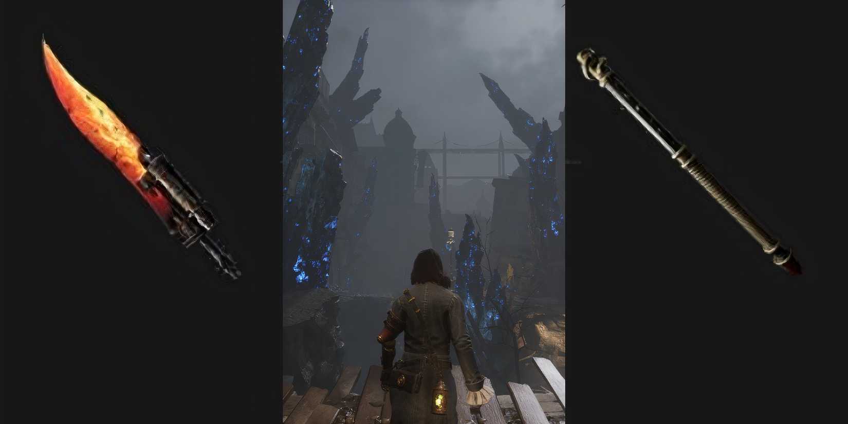 Salamander Dagger and Acidic Crystal Spear Handle