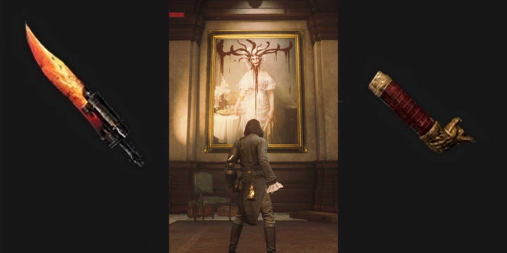 Salamander Dagger and Bramble Curved Sword Handle