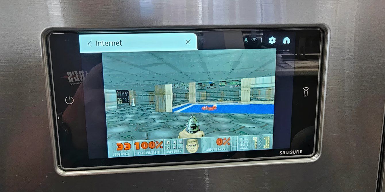 Samsung All-In-One Washer running Doom