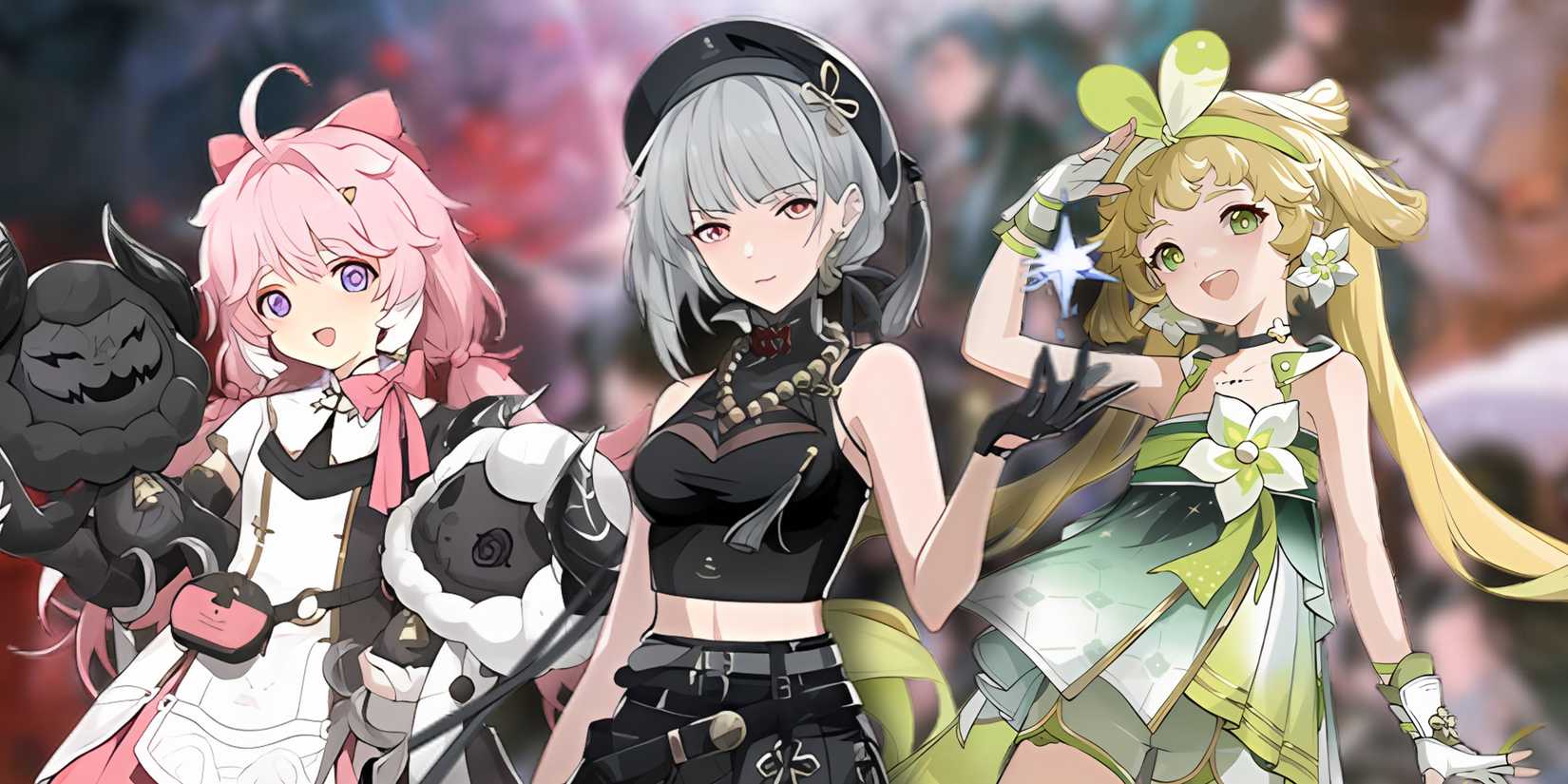 Sanhua + Encore + Verina team composition in wuthering waves