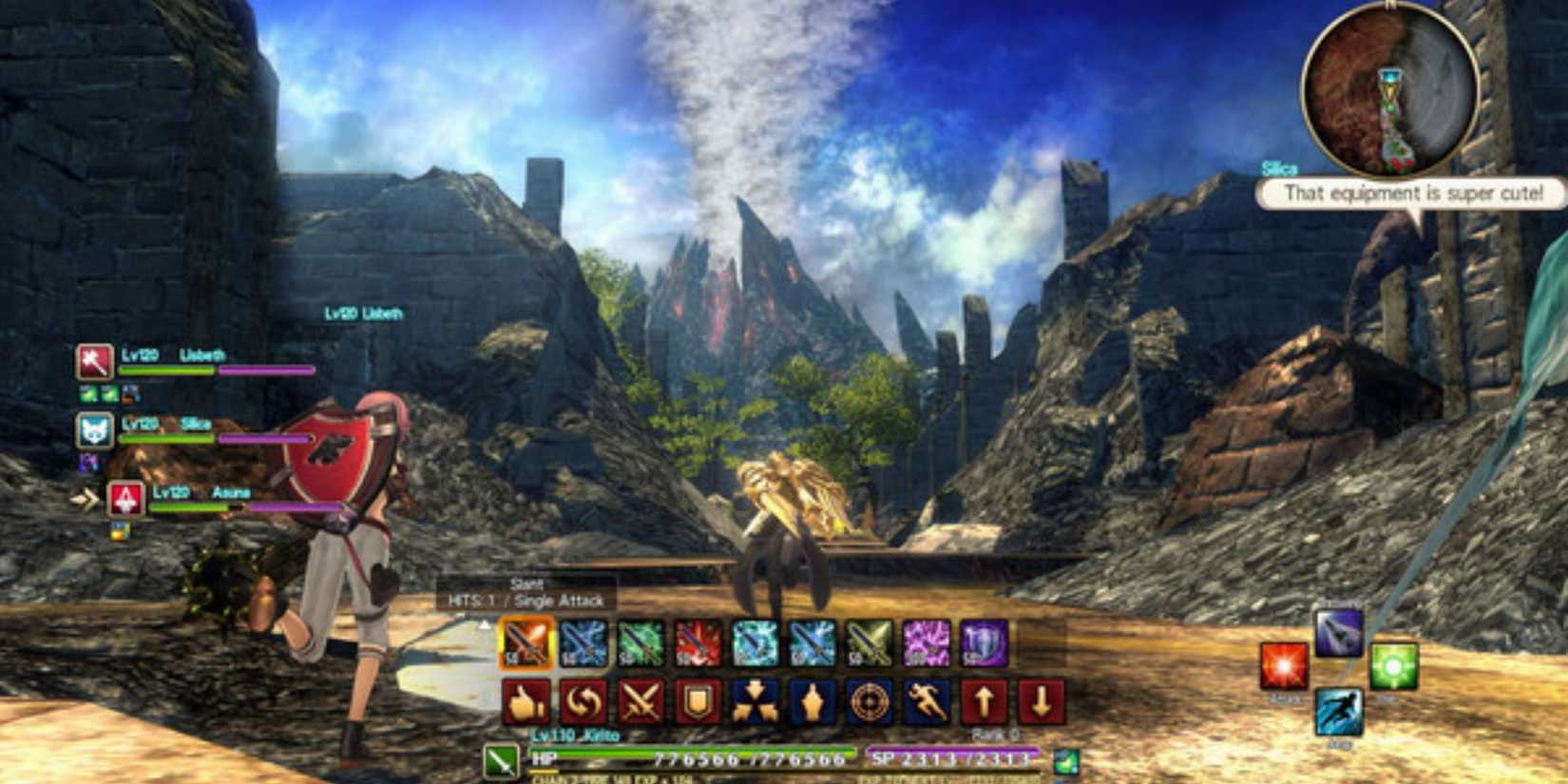 gameplay of SAO- Hollow Realization