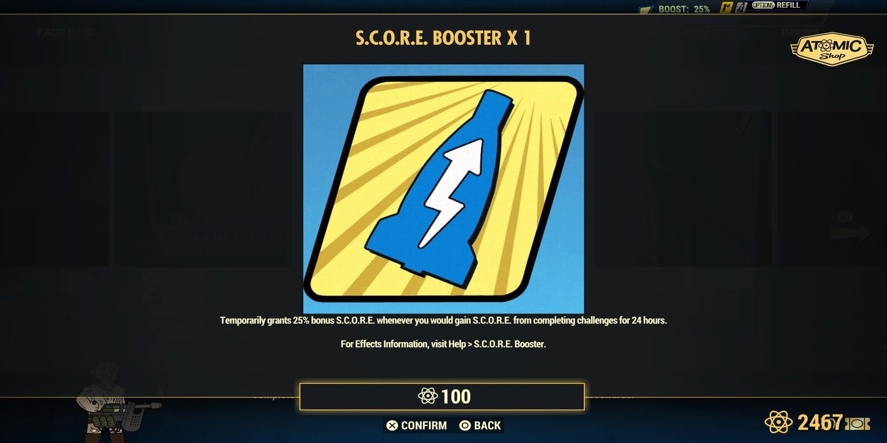 SCORE Booster Image in Fallout 76