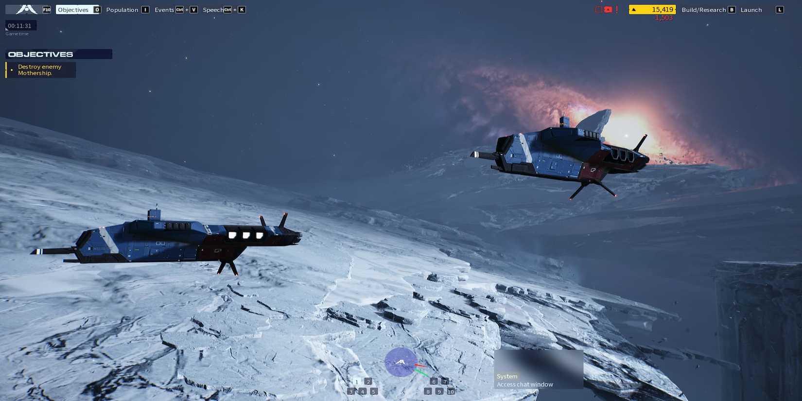 Two Mine Layer Frigates Laying Mines Nearby 