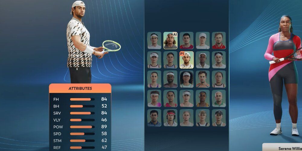 Matteo Berretini stats in Top Spin 2K25