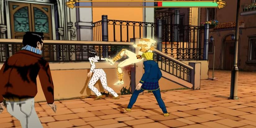 Giorno attacking Bruno with his stand 