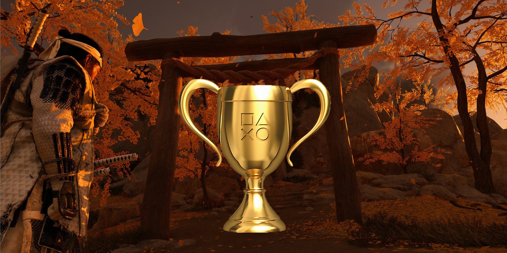 ghost of Tsushima gold trophy