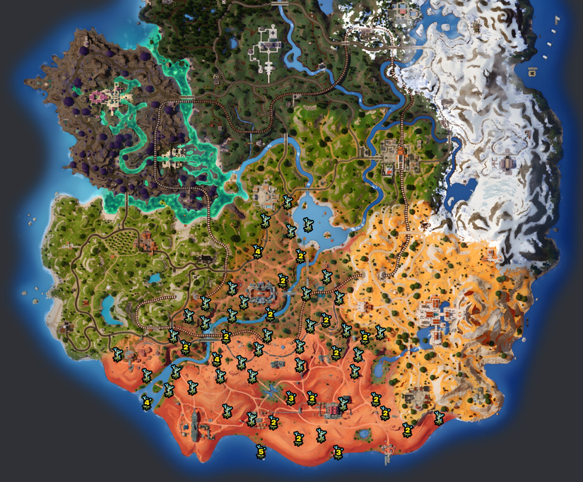 chapter 5 season 3 slurp cacti map