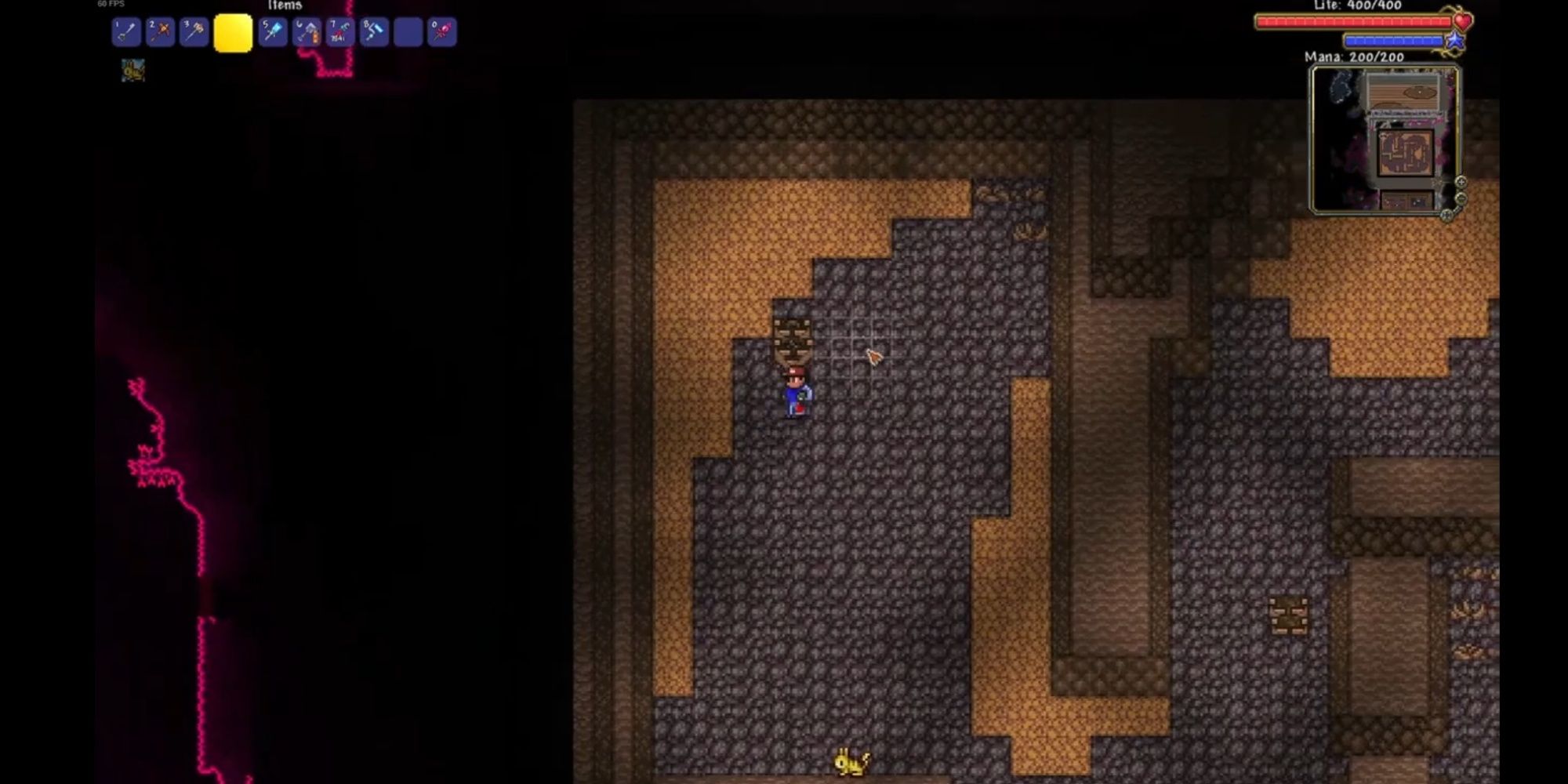 Pokemon Mt. Moon Recrated in Terraria