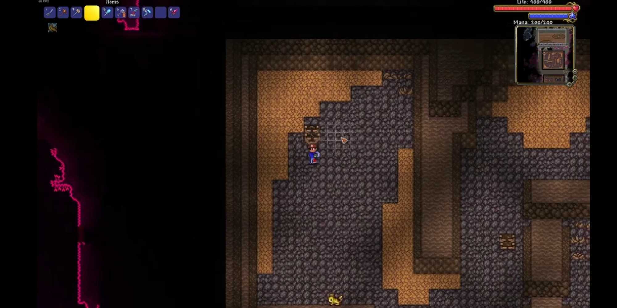 Pokemon Mt. Moon Recrated in Terraria
