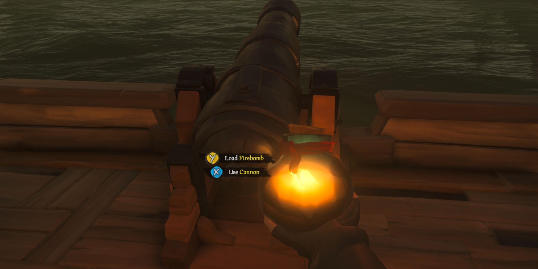 sea of thieves firebomb throwable weapon loadable in cannon