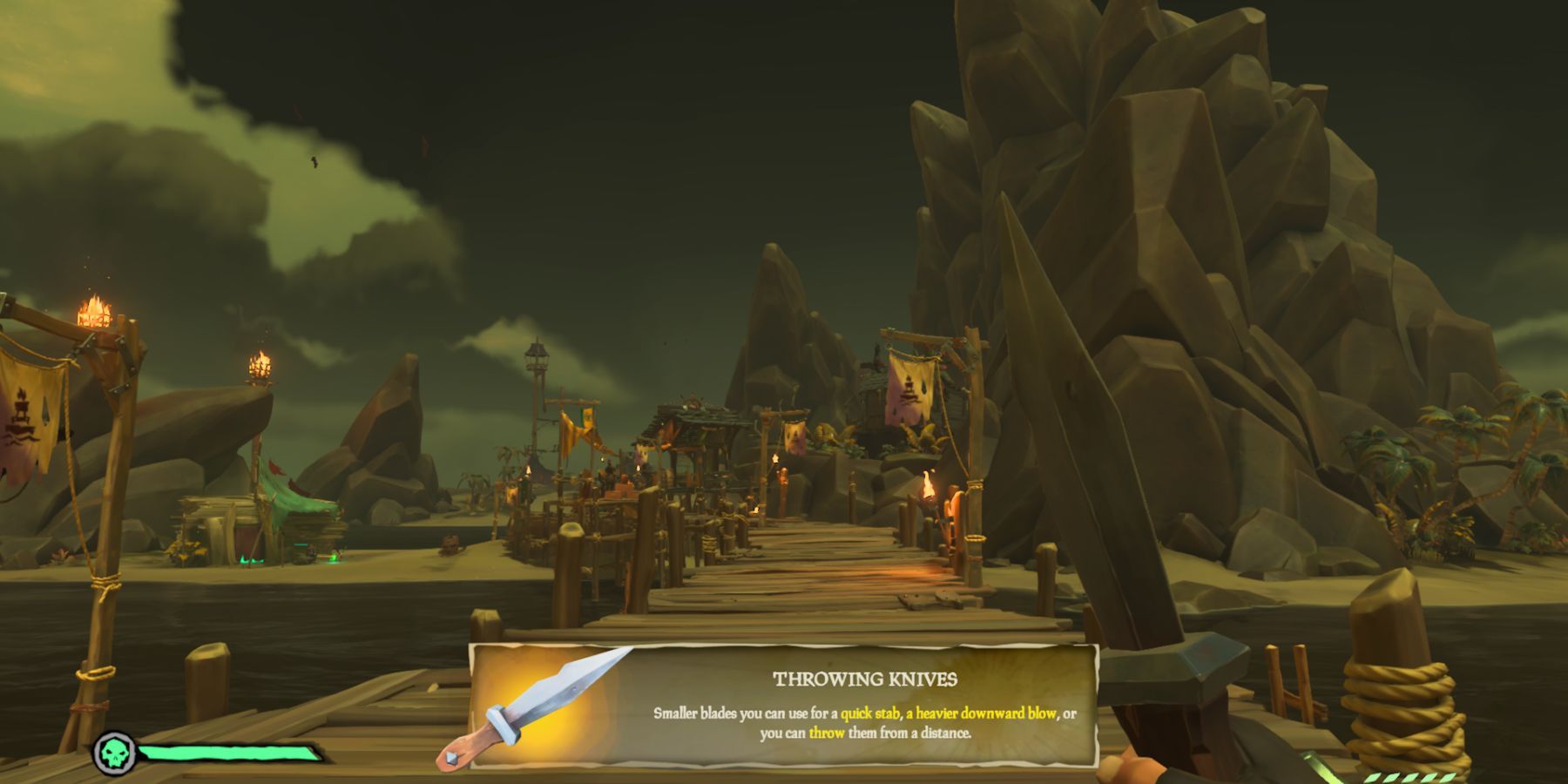 sea of thieves throwing knives 