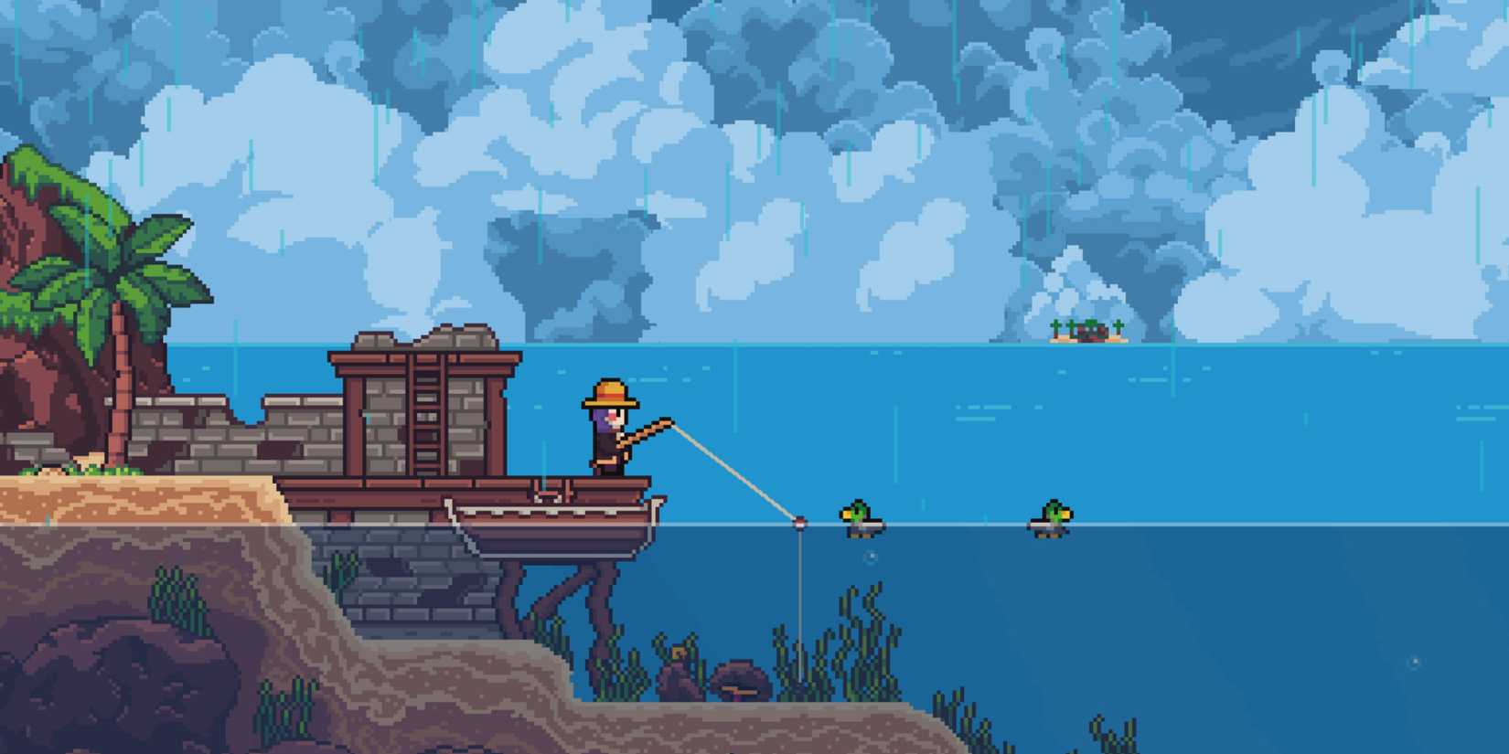 seablip fishing on island