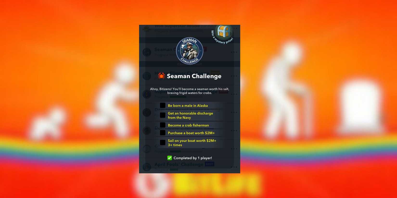 seaman challenge bitlife