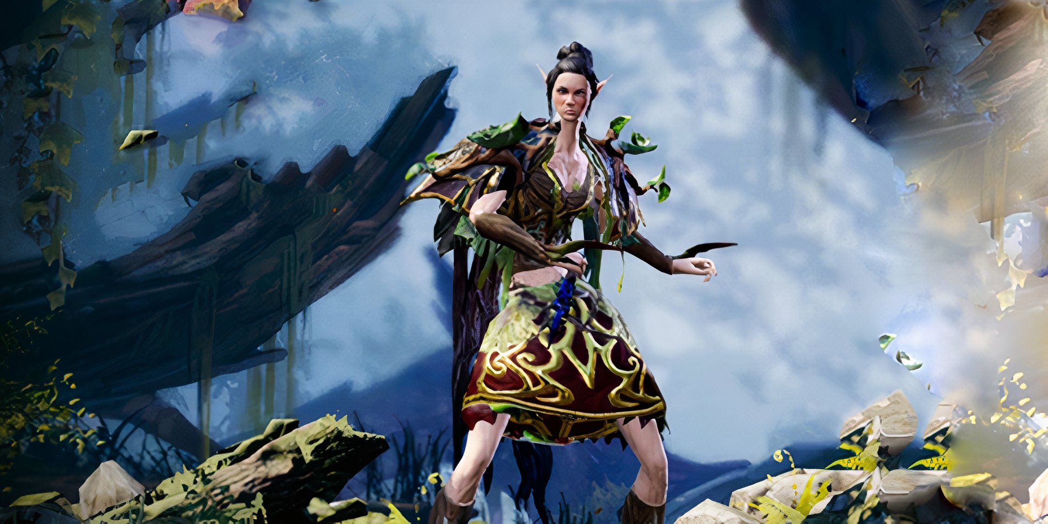 Sebille as a Witch in Divinity Original Sin 2 