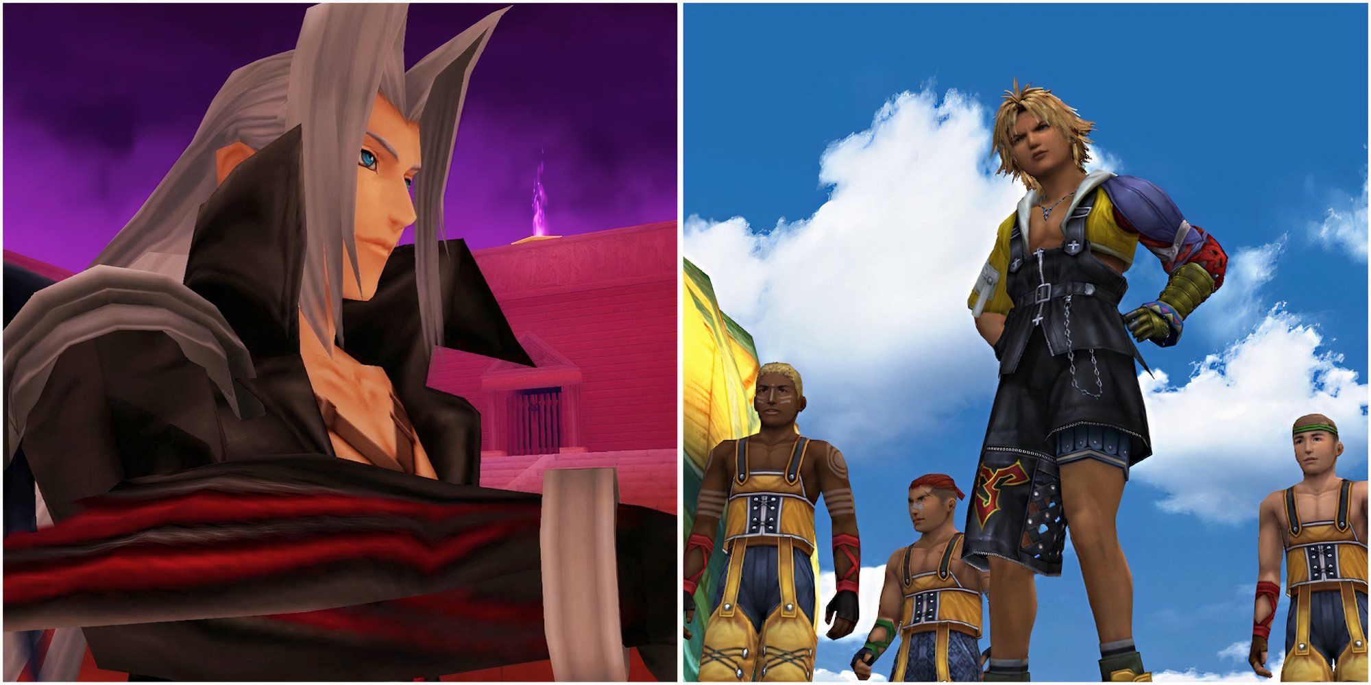 Sephiroth in Kingdom Hearts and the Besaid Aurochs in Final Fantasy 10