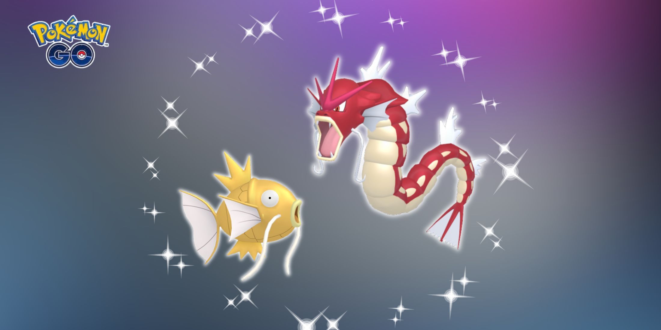 Shiny Magikarp and Shiny Gyarados in Pokemon GO